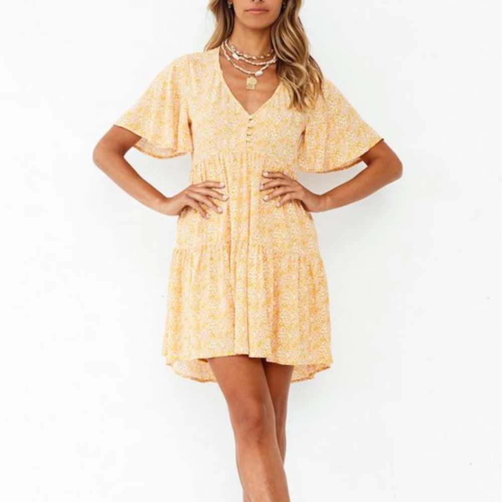 Boho floral dress